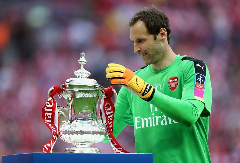 Cech lifted the cup yet again with Arsenal in 2017