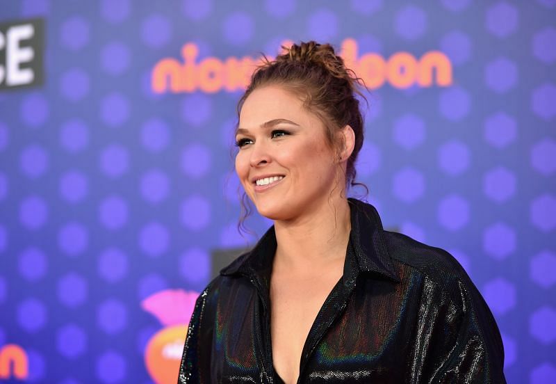 A smiling Ronda Rousey at the Nickelodeon Kids&#039; Choice Sports 2018