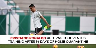 Cristiano Ronaldo returns to Juventus headquarters in Turin