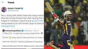 Manoj Tiwary slams KKR for exclusion from IPL winning throwback tweet