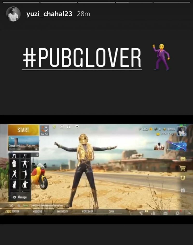 Chahal has made no secret of his love for PUBG Mobile