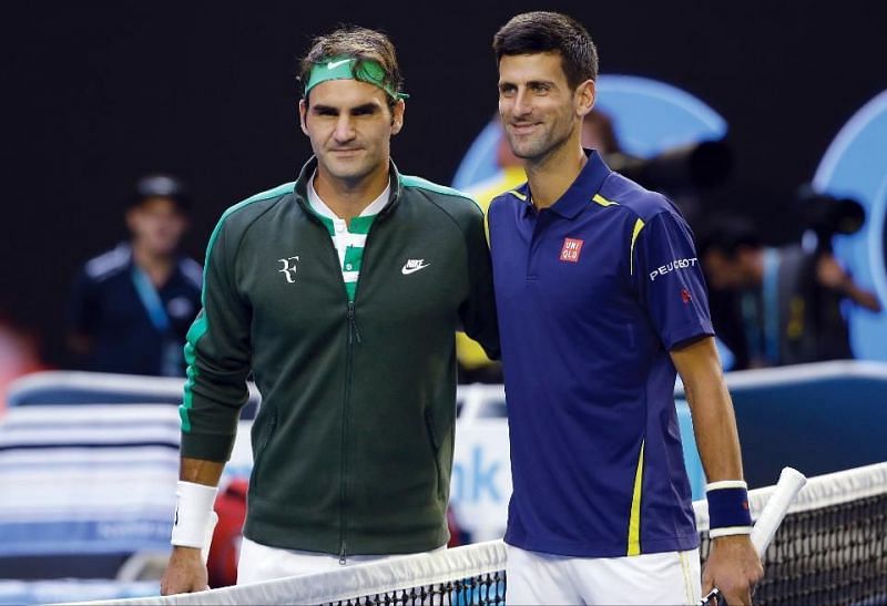 Roger Federer and Novak Djokovic