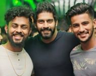 Karan Amin (left) with Ashutosh Mehta (centre) and Jayesh Rane (right)