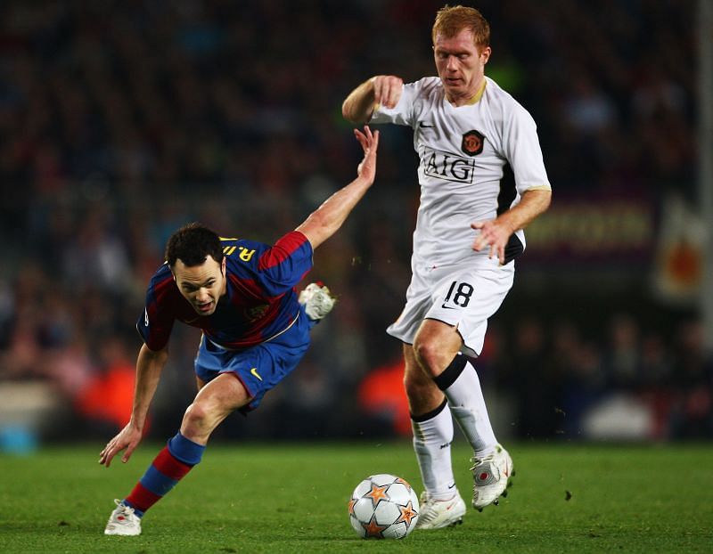 Andres Iniesta and Paul Scholes are known for their intelligence