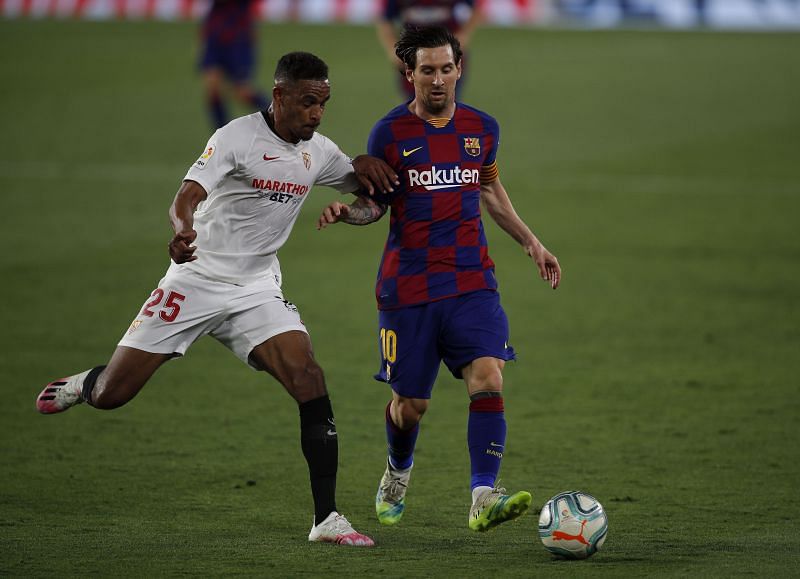 Club captain Lionel Messi in action for Barcelona