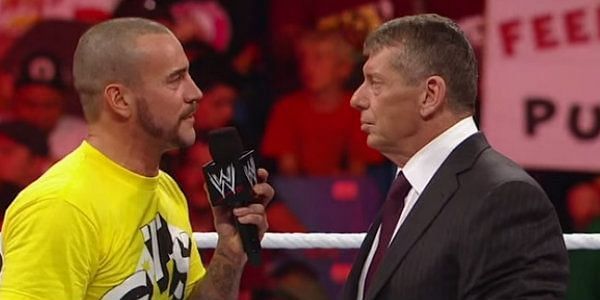 Punk and Vince McMahon
