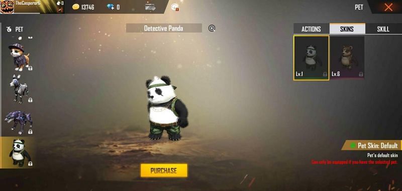 Detective Panda Pet in Free Fire