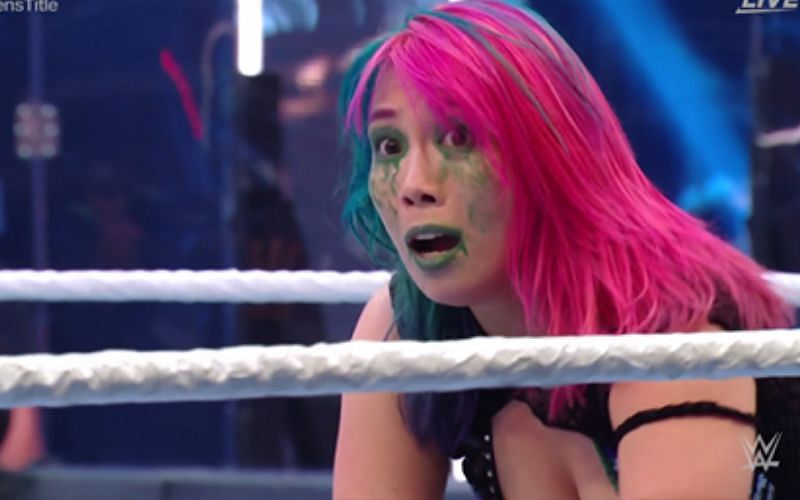 Asuka didn&#039;t look happy with this match