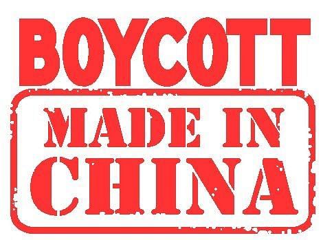 People are boycotting Chinese made products. Image: Logos - Indian National Interest.