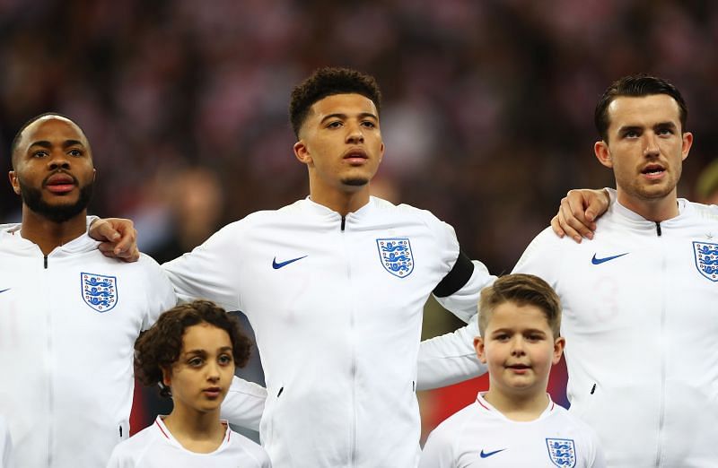 Sancho lines up for England against the Czech Republic