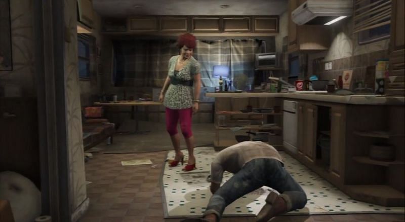 Trevor breaks down at the sight of his mother