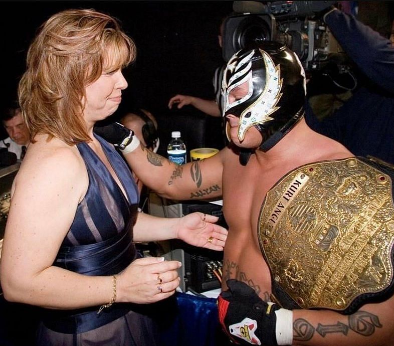 Vickie with Mysterio