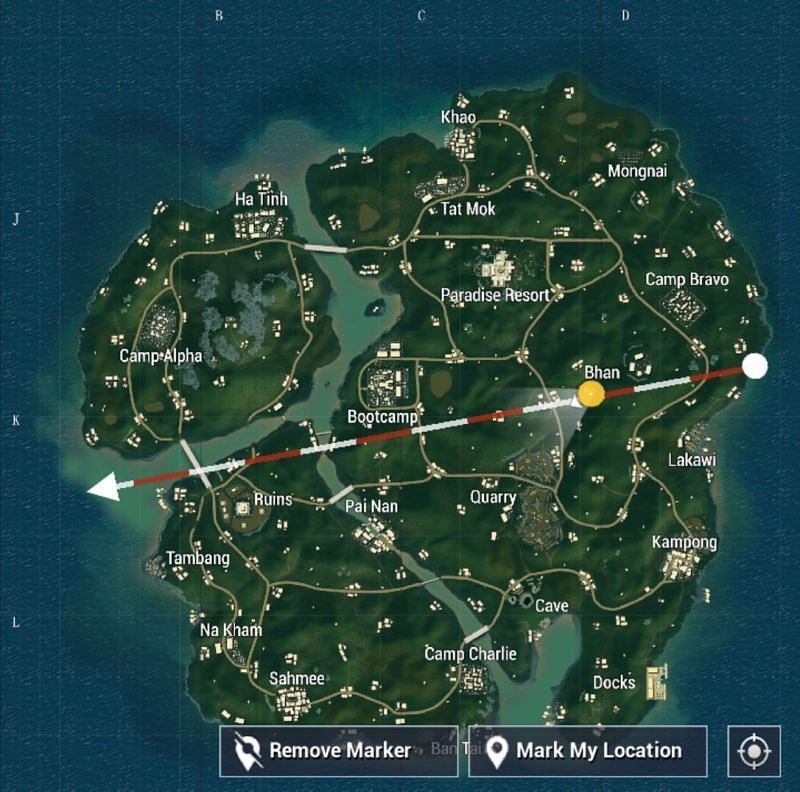 Sanhok Map (Picture Courtesy: PUBG Mobile)