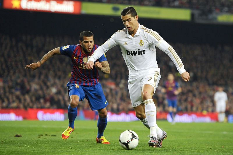 Cristiano Ronaldo has clashed with Dani Alves in several El Clasico fixtures
