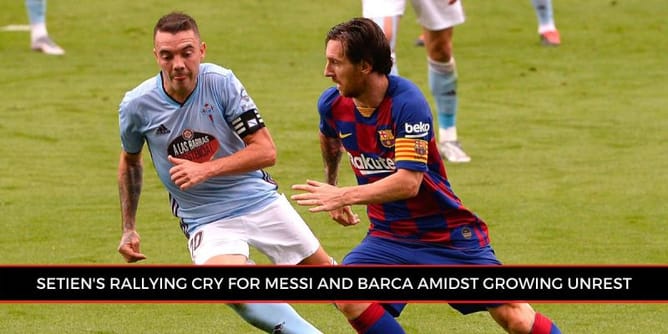 Barcelona manager Quique Setien calls for meeting with Lionel Messi and co as tempers flare at Nou Camp