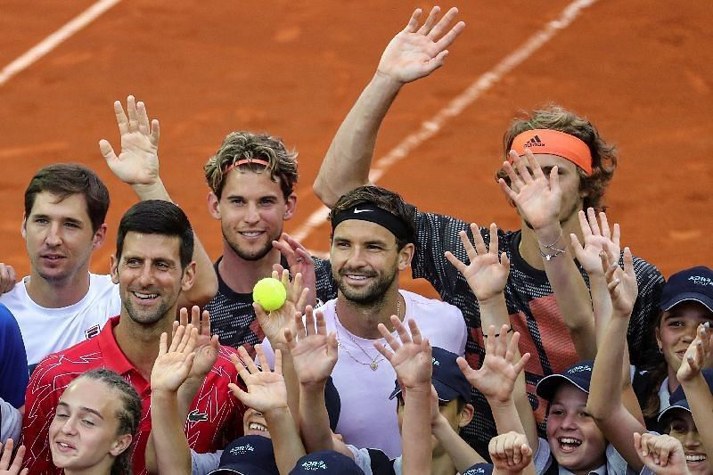 Dominic Thiem in Belgrade at the Adria Tour