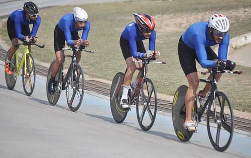 The cyclists have been asked to stop training