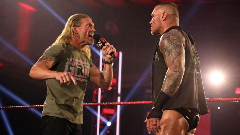 Edge vs. Randy Orton has already been filmed