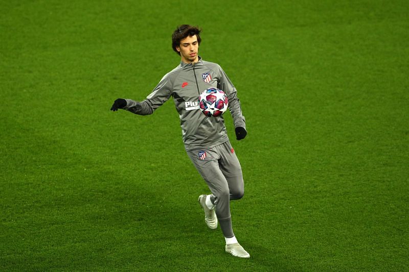 Joao Felix preparing for a match