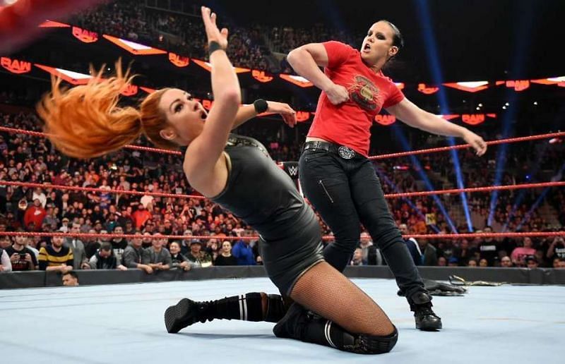 Shayna Baszler faced Becky Lynch at WrestleMania