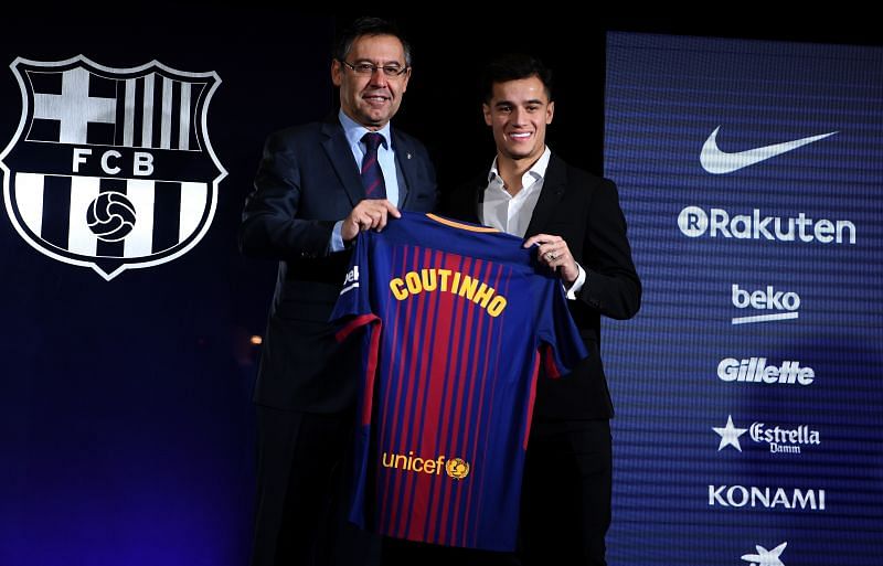 It was all smiles for Philippe Coutinho when he joined Barcelona for a staggering &pound;142m transfer fee.