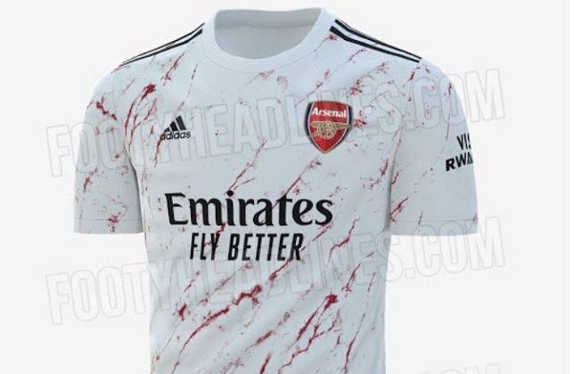 Arsenal seem to have adopted white as the base color for their away kits once again.