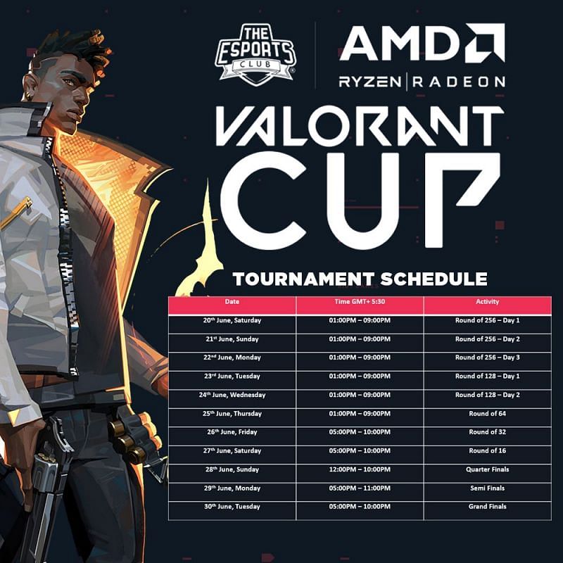 Schedule of Valorant Cup