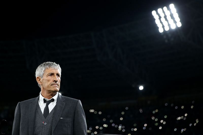 Quique Setien has divided opinion since taking charge of Barcelona