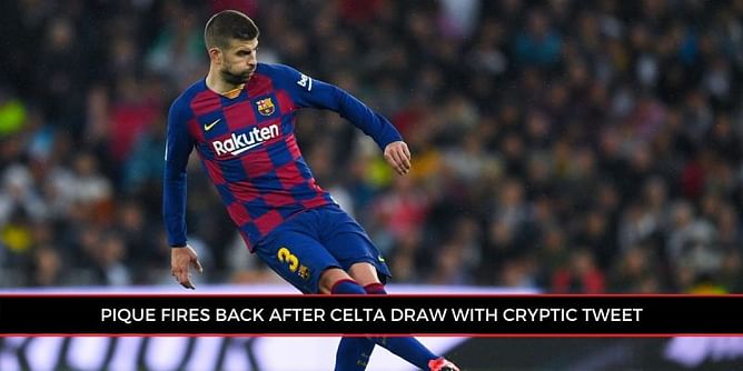 Barcelona player Gerard Pique aims fire at Rafinha with cryptic tweet, says 'we were fated to pretend'