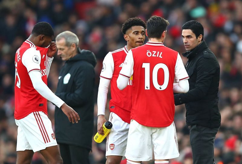 Mikel Arteta has left Ozil out of the squad a handful of times this season