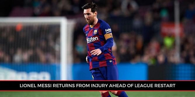 Relief for Barcelona as Lionel Messi makes a swift return from injury
