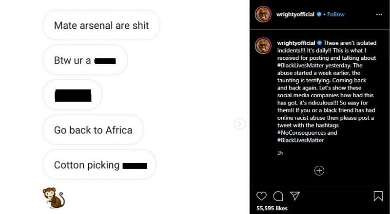 Ian Wright&#039;s Instagram post