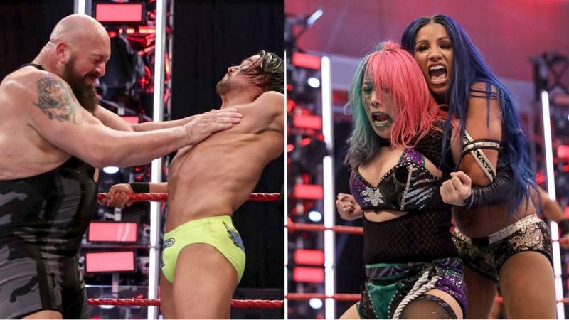 Sasha Banks and Asuka took part in a mixed tag team main event!