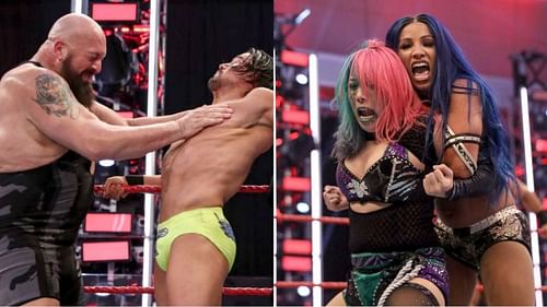 Sasha Banks and Asuka took part in a mixed tag team main event!