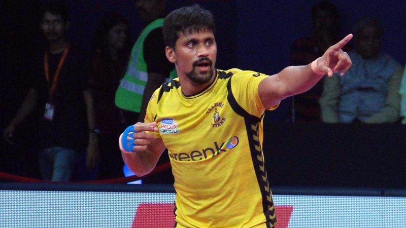 Nilesh Salunke played three seasons for the Telugu Titans since PKL Season 4.