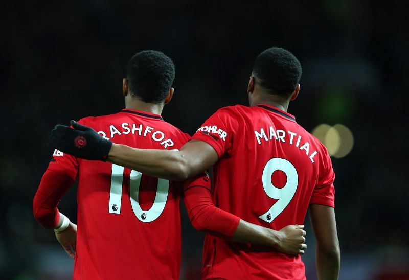 Anthony Martial and Marcus Rashford. 