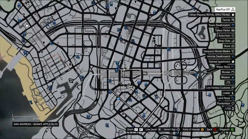 Police Station Location in GTA 5 Map