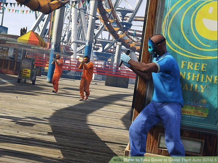 Crouch in GTA 5. Image courtesy: wikiHow.