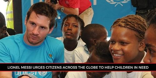 Lionel Messi never fails to stand up for a noble cause