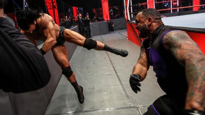 MVP vs Drew McIntyre in the main event of RAW this past week