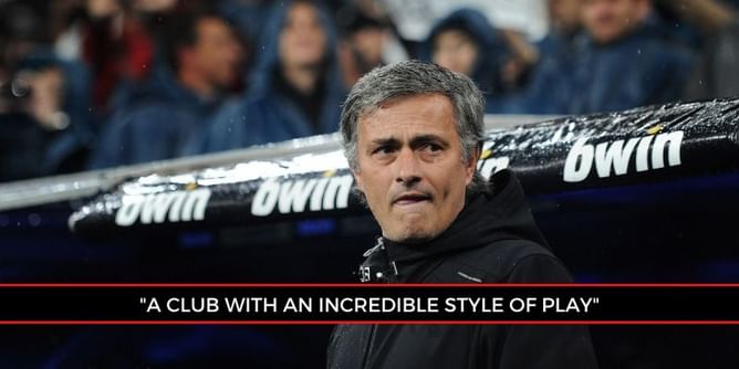 Jose Mourinho heaps praise on Barcelona philosophy and expresses gratitude