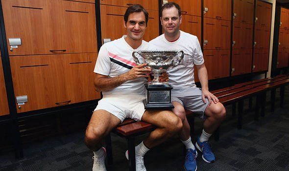 Roger Federer with Severin Luthi