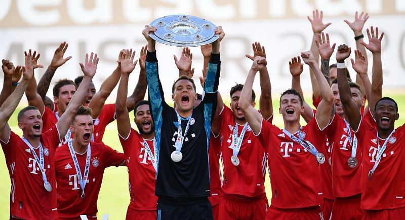 Bayern Munich won their eighth consecutive Bundesliga title