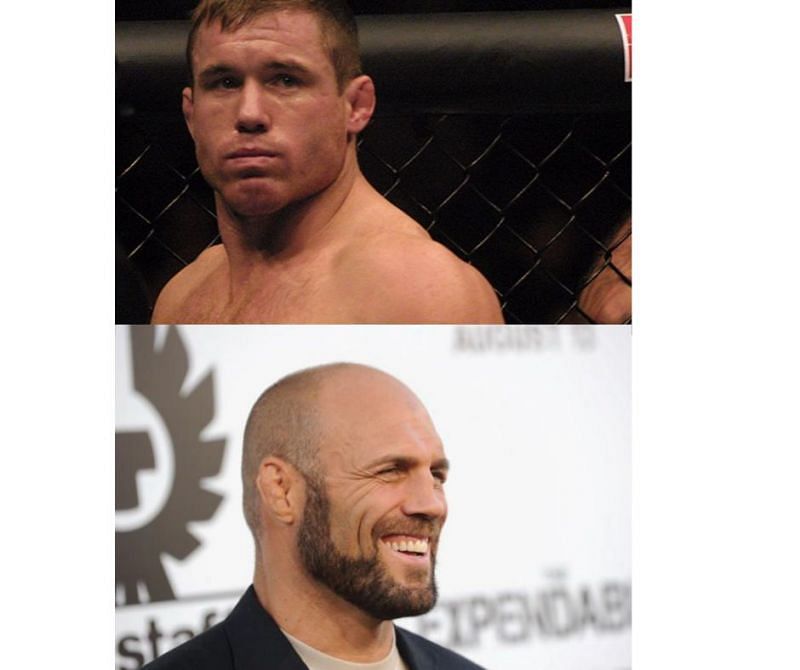 Matt Hughes (top) and Randy Couture (bottom)