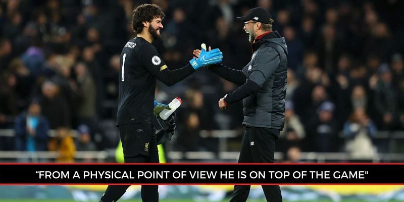 Alisson Becker has maintained eleven clean sheets in the current EPL