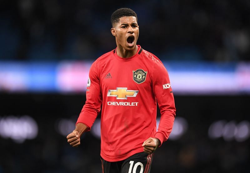 Marcus Rashford stood in solidarity with victims of racism