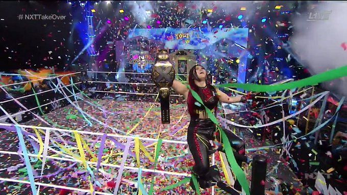 Io Shirai captured her first NXT gold at TakeOver: In Your House.