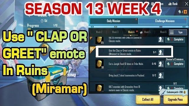 How to complete the week 4 RP mission to clap and greet.(Picture Courtesy: RED STORM Gaming/YT)