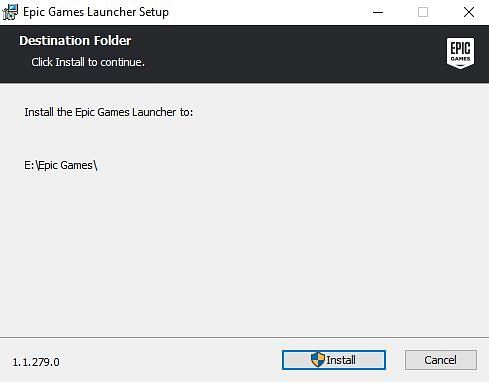 Installing the Epic Games launcher
