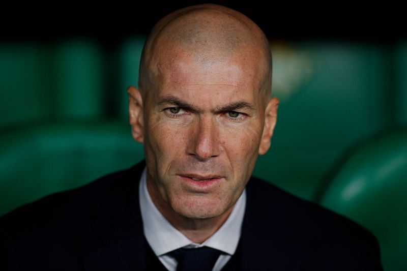 Real Madrid manager Zinedine Zidane